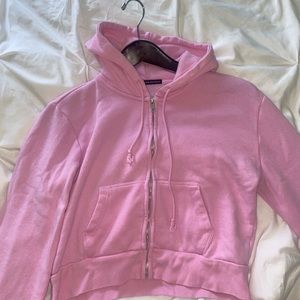 Brandy Melville Pink Zip-up